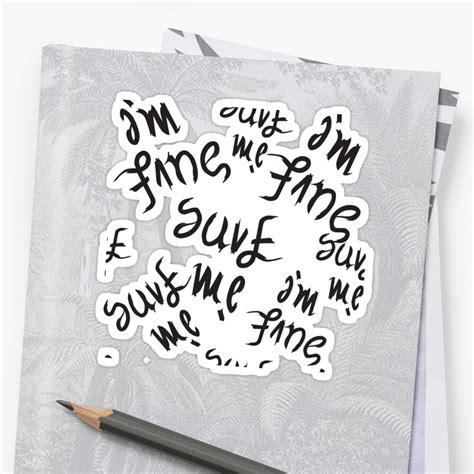 Bts Im Fine Save Me Sticker By Enami Redbubble