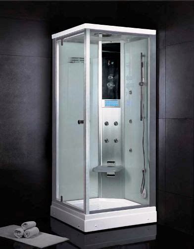 Wasauna Porto Glass Steam Shower Room 1 Person Capacity 10 Jets 3kw