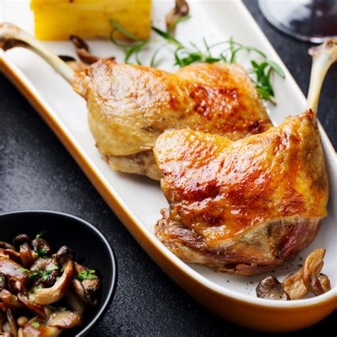 Recette Cuisses de canard aux champignons au four