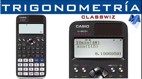 Trigonometría uso correcto de la calculadora Casio Classwiz LAX y similares YouTube