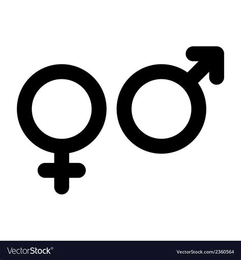 Male And Female Sign Gender Symbol Royalty Free Vector Image Free Hot