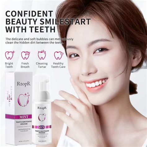 Rtopr Teeth Cleansing Whitening Mousse Effective Remove Plaque Stains