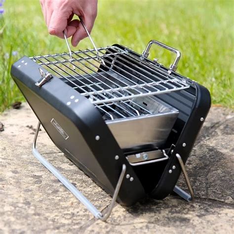Suitcase Barbecue Foldable Camping Grill Cast Iron Portable Bbq Grills