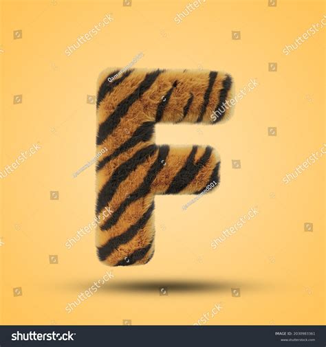 D Rendering Tiger Alphabet Stock Illustration Shutterstock