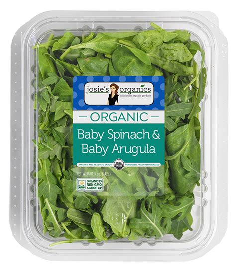 Baby Spinach And Arugula Josies Organics
