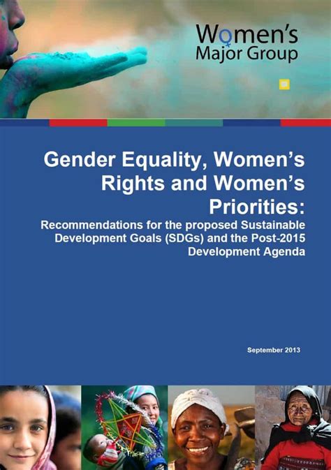 gender equality women s rights and women s priorities recommendations for the sustainable