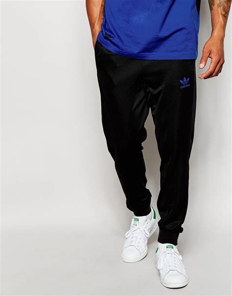 Lyst Adidas Originals Retro Skinny Joggers Ao3451 In Black For Men