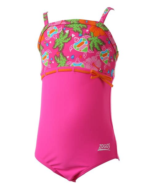 Zoggs Girl Carnival Classic Back Swim Suit Pink Gr 2 2 3 Years Ebay