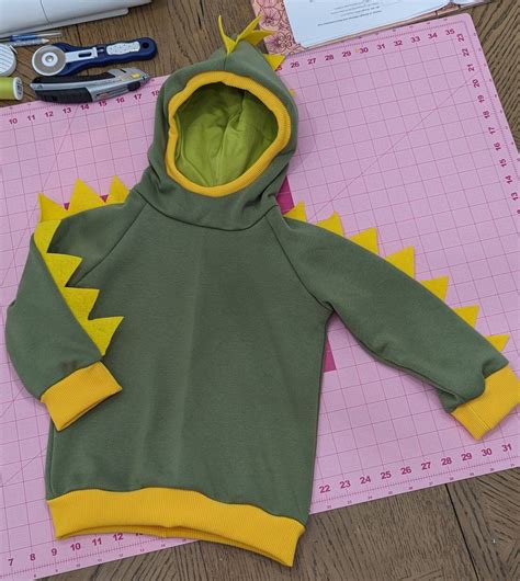 Dinosaur Hoodie Sewing Patter