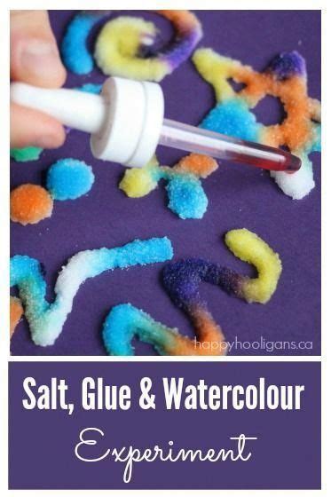 Vibrant Art With Salt Glue And Watercolours Totally Cool And Super