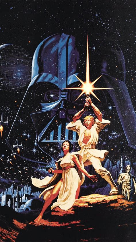 Star Wars 1977 Phone Wallpaper Moviemania Star Wars Fan Art Star