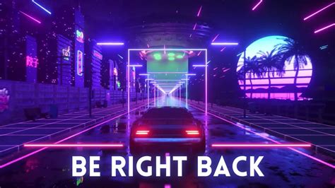 Animated Twitch Be Right Back Screen Futuristic Space Car Scene Cyber