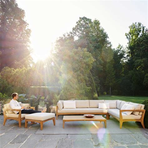 Garden sofas are perfect for unwinding outside in comfort. Royal Botania ZENHIT Teak Garden Sofa | Modern Teak Furniture.