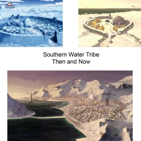 The Legend Of Korra Southern Water Tribe Then And Now The Legend Of
