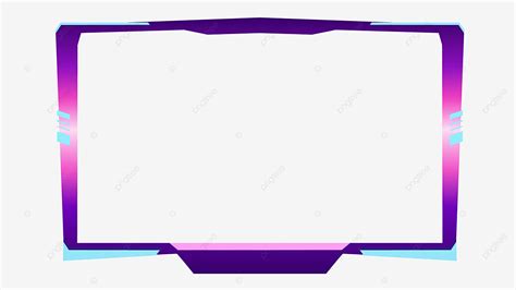 Twitch Overlay Vector Hd Images Twitch Streaming Live Overlay Purple