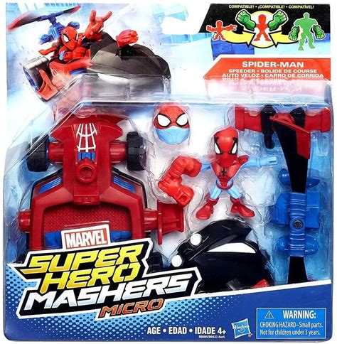 Marvel Super Hero Mashers Micro Spider Man Speeder Mini Figure Set