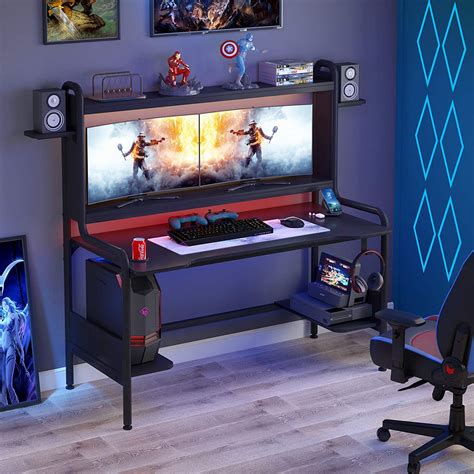Wholesale Tiyase Gaming Desk With Monitor Stand 55 Inch Gaming