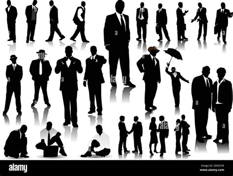 Office People Silhouettes Vector Illustration Stock Vector Image And Art