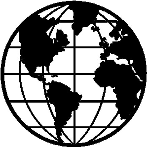 Globe Clipart Black And White Geography And Other Clipart Images On