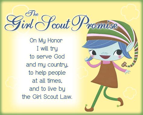 I Am Girl Scouts Girl Scout Promise And Law Printable Girl Scout