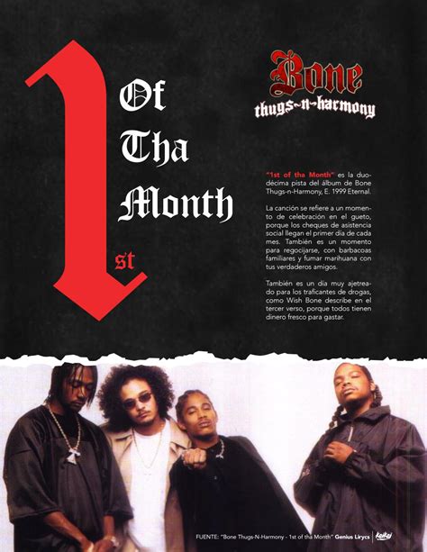 1st Of Tha Month Bone Thugs N Harmony By Keikei Infografías Issuu