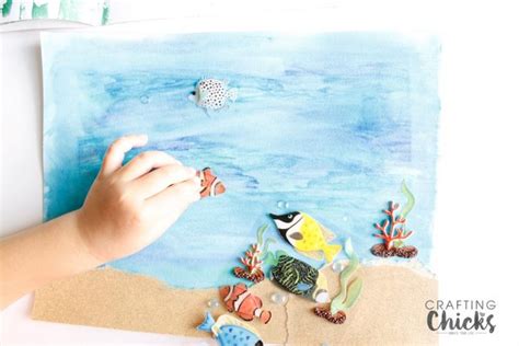 Näytä lisää sivusta arts, crafts & ideas facebookissa. kids craft watercolor ocean art