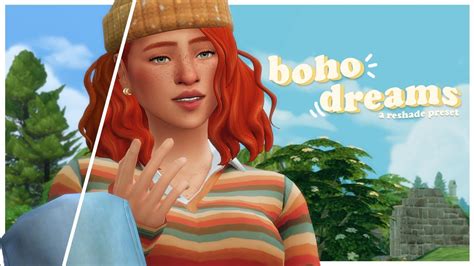 Make The Sims Look Better With My Boho Dreams Reshade Preset 🌻☁️ Youtube