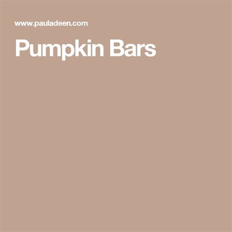 In a bowl, blend together the cream cheese and butter. Pumpkin Bars with Cream Cheese Frosting Recipe - Paula ...