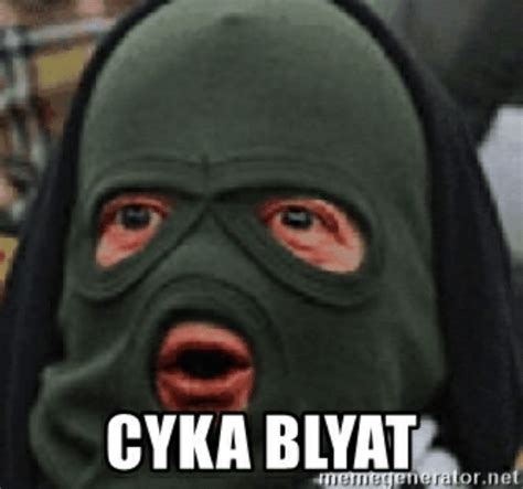 Cyka Blyat Blank Template Imgflip