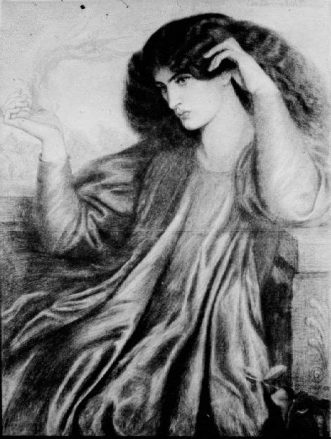Dante Gabriel Rossetti 1828 1882 England Sketch Jane Morris