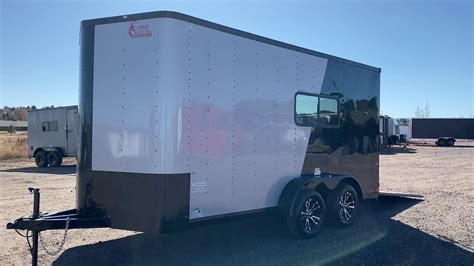 Multi Use 7x16 Cargo Trailer With Insulation Power Ac Heat Battery