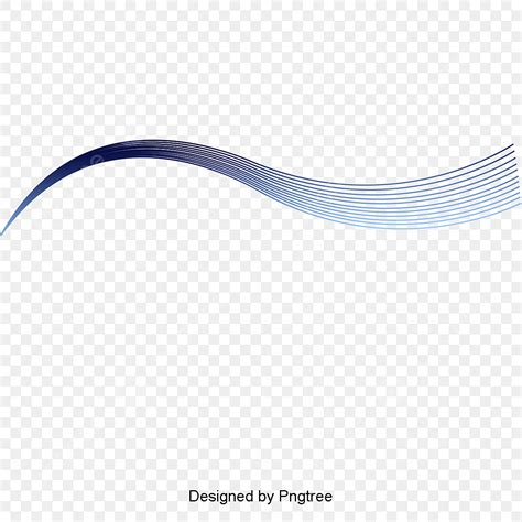 Wavy Lines Creative White Transparent Blue Lines Background Cartoon