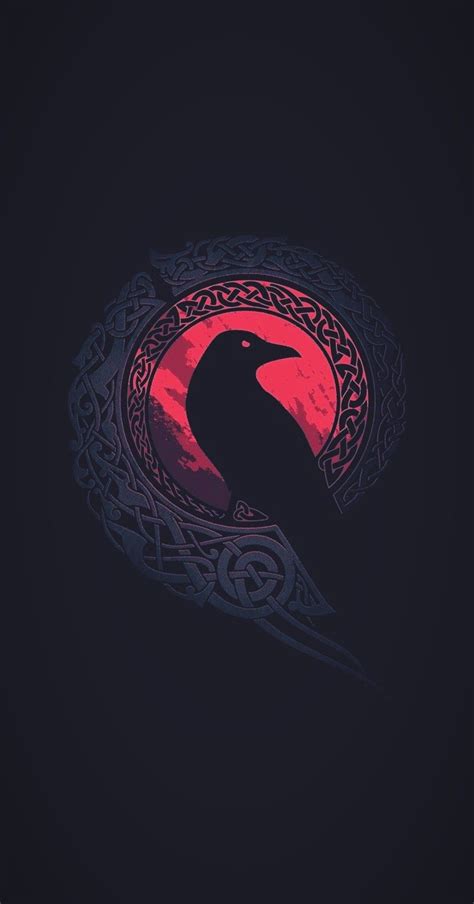 Hugin The Raven Of Odin Símbolos Antigos Arte Nórdica Sombra E Ossos