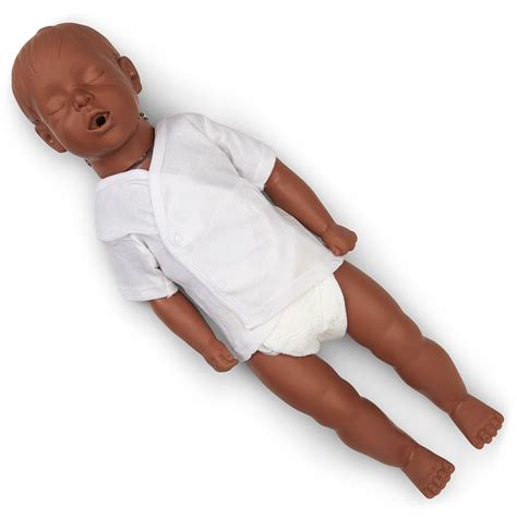 100 2976b Simulaids Kevin Infant Cpr Manikin With Carry Bag Dark