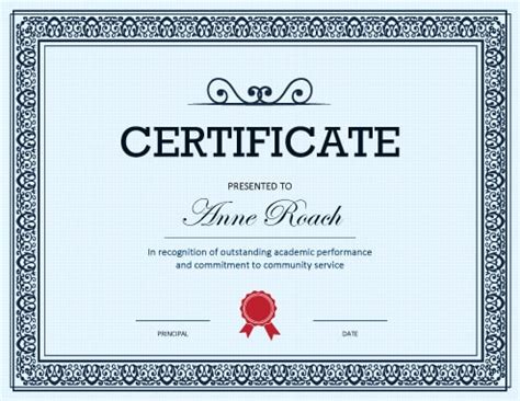 Reward your deserving students today! Sample Certificate Of Recognition Template (5