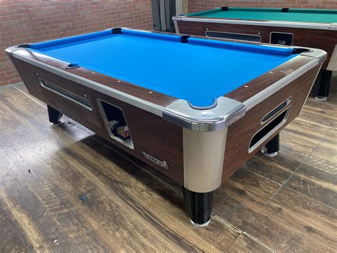 7′ Valley Rosewood Used Coin Operated Pool Table Used Coin Operated