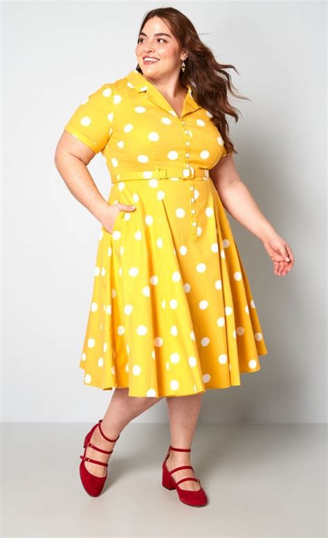 Plus Size Yellow Dresses For Women