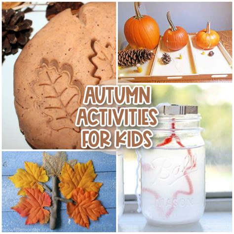 Autumn Activities For Kids Messy Little Monster