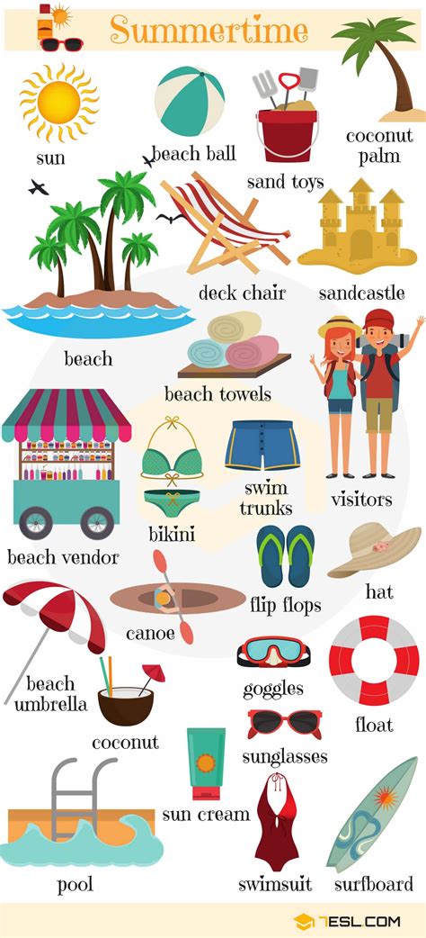 Summer Activities English Esl Worksheets For Distance Summer Time