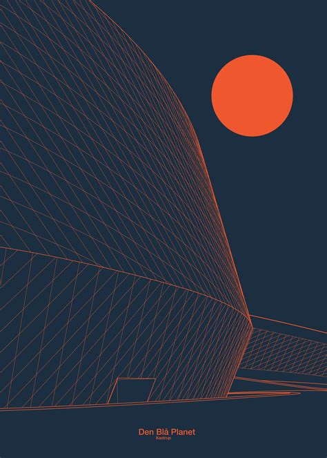 Archit Piotr Zybura Architectural Poster Den Blå Planet By 3xn