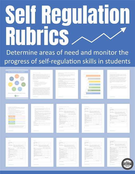 Student Self Regulation Rubrics Your Therapy Source