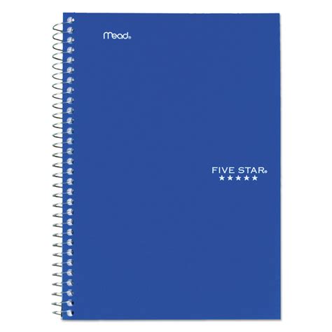 Five Star Spiral Notebook 2 Subject College Ruled 9 12 X 6