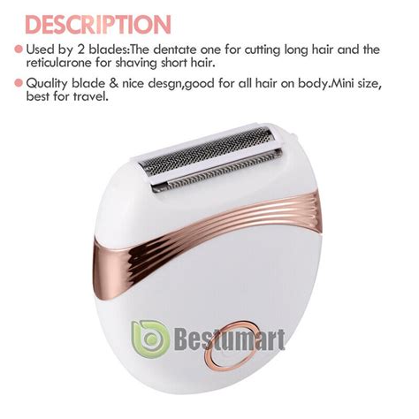 Electric Cordless Wet Dry Body Shaver Pubic Hair Removal Trimmer Razor