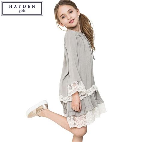Hayden Girls Dresses Age 10 11 12 Years Vintage Girls Ruffle Lace Dress