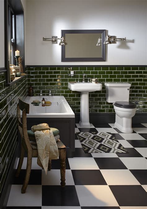 Art Deco Green Bathroom Tiles Everything Bathroom
