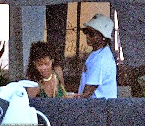Rihanna Puts On Loved Up Display With A Ap Rocky While Enjoying Romantic Holiday In Barbados