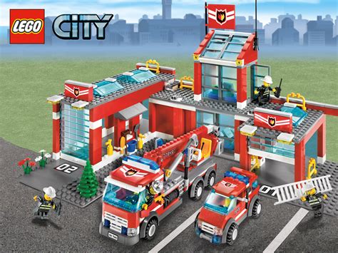 Evolution Of The Brick Lego Fire Station Sets Through The Years