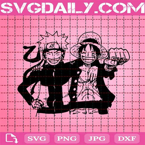 Naruto And Luffy Svg Free Commercial Use Svg Cut Files Svgdaily