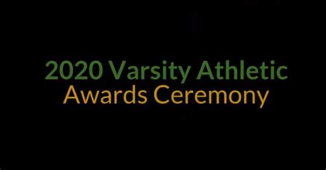 2020 Varsity Athletic Awards Ceremony Copenhagen Central School