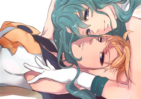 Ten Ou Haruka Kaiou Michiru Sailor Uranus And Sailor Neptune